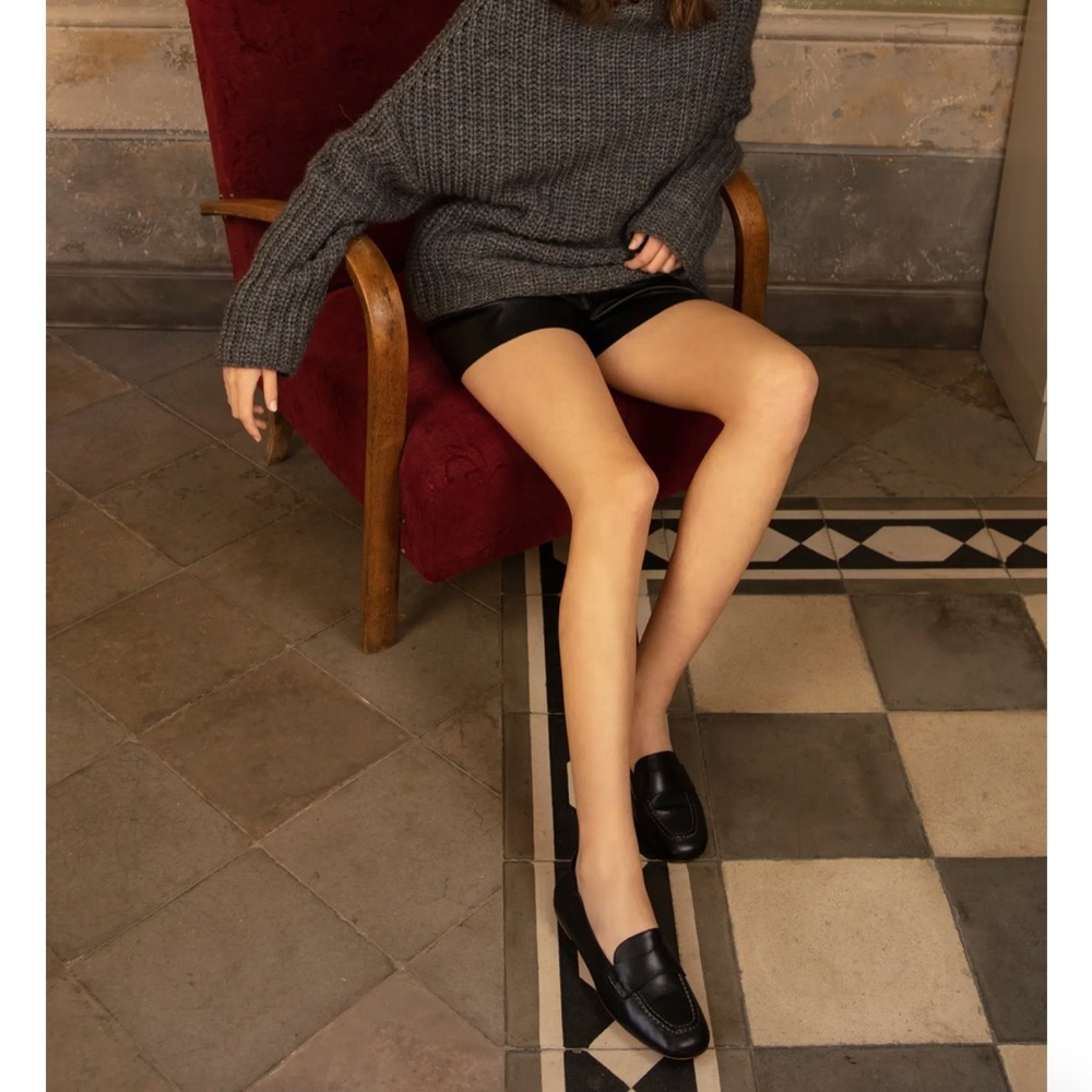 AGL-Mara Black Leather Loafer